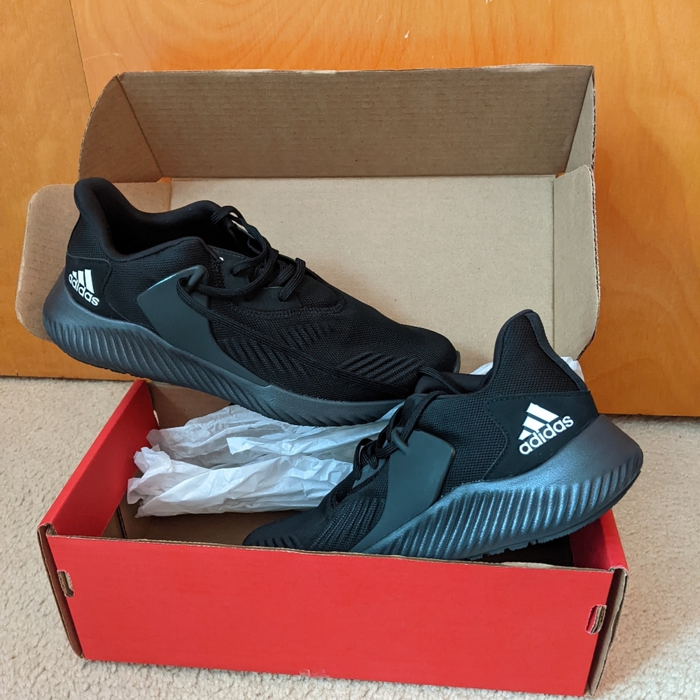 BNIB black mens adidas sneakers